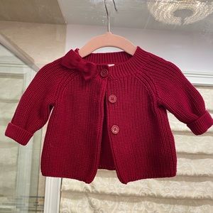 Janie & Jack Sweater size 3-6 months, berry color